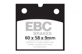 FA077 EBC BRAKES Organic тормозные колодки  BENELLI 900; BMW R; LAVERDA 1000; MOTO GUZZI 850, 1000 1981-1996 года выпуска