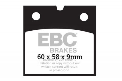 FA077 EBC BRAKES Organic тормозные колодки  BENELLI 900; BMW R; LAVERDA 1000; MOTO GUZZI 850, 1000 1981-1996 года выпуска