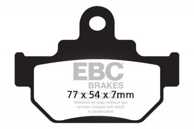 FA106TT EBC BRAKES Organic тормозные колодки  MAICO All; SIAMOTO Geco; SUZUKI GZ, LS, RM, TU, VL 1985-2011 года выпуска