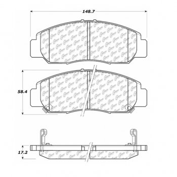309.09590 StopTech Тормозные колодки Performance Pads ACURA,HONDA 