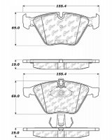 104.09181 Тормозные колодки Posi-Quiet Metallic BMW перед