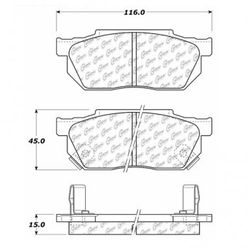 104.02560 Тормозные колодки Posi-Quiet Metallic HONDA ; HONDA/CIVIC; HONDA/CRX; HONDA/INSIGHT