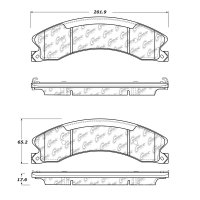 105.15651 Тормозные колодки Posi-Quiet Ceramic NISSAN зад.
