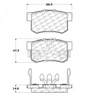 105.10860 Тормозные колодки Posi-Quiet Ceramic ACURA, HONDA зад.