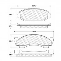 106.00500 Тормозные колодки PosiQuiet Extended Wear