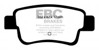 DP21599 EBC Brakes Greenstuff тормозные колодки зад ABARTH Grande Punto; FIAT Grande Punto, Grande Punto Abarth; OPEL / VAUXHALL Corsa (D)