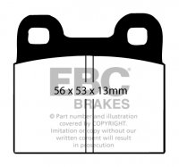 DP4105/4R EBC Brakes Yellowstuff Тормозные колодки зад DS DS3; ELVA Courier; LANCIA Zeta; LAND ROVER Discovery Sport