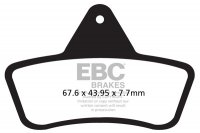 FA271TT EBC BRAKES Organic тормозные колодки  ARCTIC CAT 250, 300, 400, 454, 500, 650; LAVERDA Quasar; MASSEY-FERGUSON (ATV) MF; PIAGGIO Trackmaster