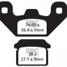 FA480 EBC BRAKES Organic тормозные колодки LIFAN, QUADZILLA, STOMP - MINI MOTO LF, WK, 125