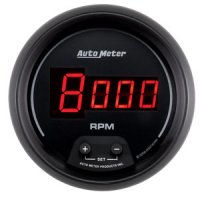 3-3/8" тахометр, 10,000 RPM, IN-DASH, DIGITAL, BLACK AUTO METER #6397