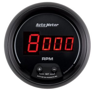 3-3/8" тахометр, 10,000 RPM, IN-DASH, DIGITAL, BLACK AUTO METER #6397 TachometerIn-Dash