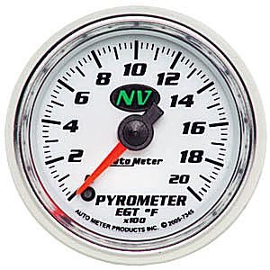 2-1/16" датчик пирометр, 0- 2000`F, FSE, NV AUTO METER #7345 Pyrometer