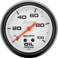 2-5/8" Давление масла, 0-100 PSI, MECH, PHANTOM AUTO METER #5821