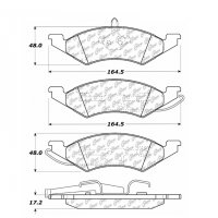 104.02570 Тормозные колодки Posi-Quiet Metallic