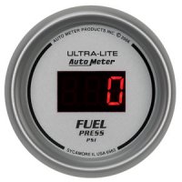 2-1/16" датчик давления топлива, 0- 100 PSI, DIGITAL SILVER AUTO METER #6563