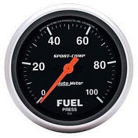 2-5/8" датчик давления топлива, 0-100 PSI, W/O PEAK & VALLEY AUTO METER #3563