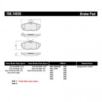106.14650 Тормозные колодки PosiQuiet Extended Wear FORD