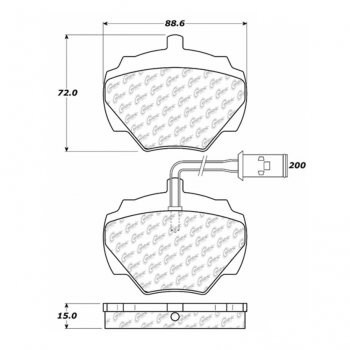 106.05180 Тормозные колодки PosiQuiet Extended Wear LAND ROVER 