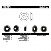 120.46074 Тормозные диски Premium MITSUBISHI зад