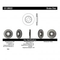 121.99022 Тормозные диски Premium PEUGEOT перед