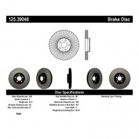 125.39048 Тормозные диски Premium LAND ROVER, VOLVO перед