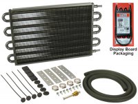 13204 DERALE Радиатор серии 7000 выход/вход с боку 17" 8 комплект для трансмиссии 11/32"