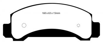 DP71085 EBC Brakes Greenstuff Тормозные колодки FORD Aerostar, Ranger, Aerostar, Explorer FORD Aerostar 94 thru 97, FORD Explorer 1994, FORD Ranger 2WD 92 thru 94