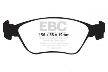 DP1362 EBC Brakes Ultimax2 Тормозные колодки перед  VOLVO C70, S70, V70 выпуска 1997-2005 года