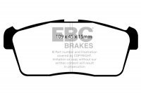 DP1344 EBC Brakes Ultimax2 Тормозные колодки перед  DAIHATSU Copen, Sirion, YRV; MITSUBISHI i; NISSAN Pixo; PERODUA Myvi; SUBARU Justy; SUZUKI Alto, Celerio, Ignis, Super Carry; TOYOTA bB