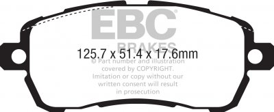 DPX2334 EBC Brakes Ultimax2 Тормозные колодки перед  FORD Ka выпуска 2016-2023 года