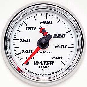 2-1/16" датчик температура воды, 120- 240`F, MECH, C2 AUTO METER #7132 Water Temperature