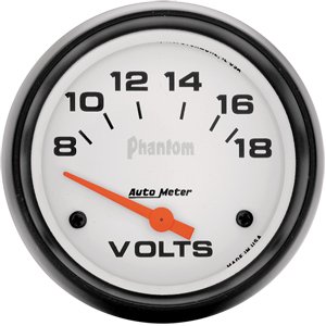 2-5/8" Вольтметр, 8-18V, SSE, PHANTOM AUTO METER #5891 Voltmeter