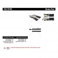 104.10160 Тормозные колодки Posi-Quiet Metallic MASERATI перед