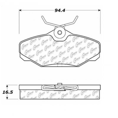 104.06100 Тормозные колодки Posi-Quiet Metallic FORD ; FORD/TAURUS