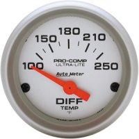 2" датчик температуры дифференциалов, 100-250`F, SSE, ULTRA-LITE AUTO METER #4349