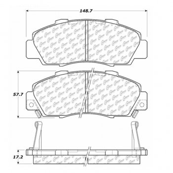 105.05030 Тормозные колодки Posi-Quiet Ceramic ACURA ; ACURA/CL; ACURA/INTEGRA; ACURA/LEGEND; ACURA/NSX