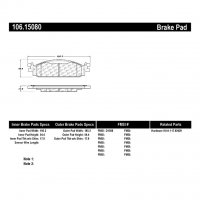 106.15080 Тормозные колодки PosiQuiet Extended Wear FORD
