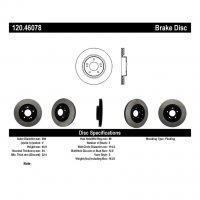 120.46078 Тормозные диски Premium MITSUBISHI перед