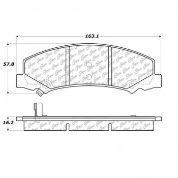 106.11590 Тормозные колодки PosiQuiet Extended Wear CHEVROLET 