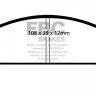 DP116 EBC Brakes Ultimax2 Тормозные колодки перед  ABARTH A112; AUTOBIANCHI A111, A112, Primula; FIAT 124, 124, 125, 127, 128, 131, 132, 133, 900, Fiorino, Panda, Ritmo, Strada, X1/9; FSO 125, 1300, 1500, Caro, Polonez; INNOCENTI Koral, Small; LANCIA Beta