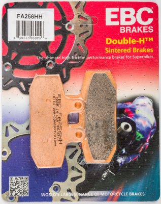 FA256HH EBC BRAKES Double-H™ тормозные колодки APRILIA, CAGIVA, DERBI, GARELLI, GILERA, HONDA, MALAGUTI, MOTO MORINI, SCARABEO 1985-2012 года выпуска