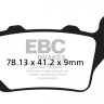 FA208TT EBC BRAKES Organic тормозные колодки ALFER, APRILIA, BENELLI, CCM, FACTORY, GAS-GAS, HIGHLAND, HUSABERG, HUSQVARNA, KRAM-IT (KRAMER), KTM, MAICO, PRAGA, T.M., VERTEMATI, VOR, YAMAHA