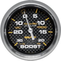2-5/8" BOOST-VAC (давление наддува и разряжения), 30 IN. HG/20 PSI, MECH, CF AUTO METER #4801