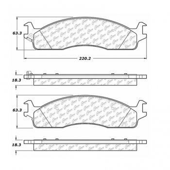 309.09650 StopTech Тормозные колодки Performance Pads   для: DODGE 