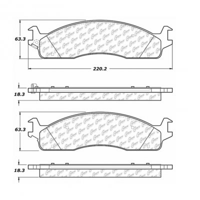 309.09650 StopTech Тормозные колодки Performance Pads   для: DODGE 