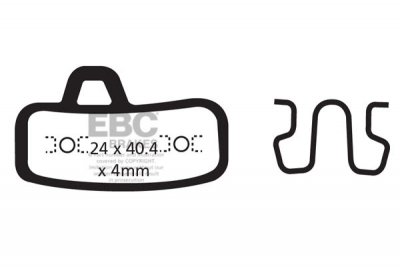 CFA494R EBC BRAKES Organic тормозные колодки HAYES STROKER ACE Подходят для: HAYES STROKER ACE