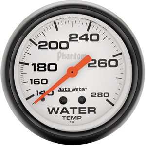 2-5/8" датчик температура воды, 140- 280`F, MECH, PHANTOM AUTO METER #5831 Water Temperature