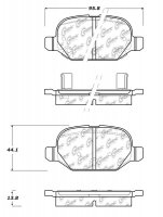 105.15690 Тормозные колодки Posi-Quiet Ceramic DODGE, FIAT зад.