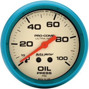 2-5/8" Давление масла, 0-100 PSI, ULTRA-NITE AUTO METER #4521 Oil Pressure