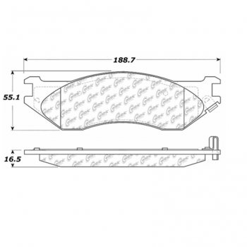 105.07020 Тормозные колодки Posi-Quiet Ceramic DODGE ; DODGE/B1500; DODGE/DURANGO; DODGE/RAMRT-10; DODGE/RAM1500; DODGE/RAM1500; DODGE/RAM1500